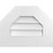 Ekena Millwork Octagonal Top Surface Mount PVC Gable Vent w/ 3-1/2"W x 1"P Standard Frame, 18"W x 14"H GVPOT18X1401SN - alternate 1